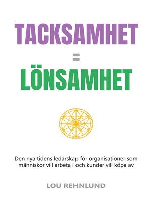 cover image of Tacksamhet = lönsamhet